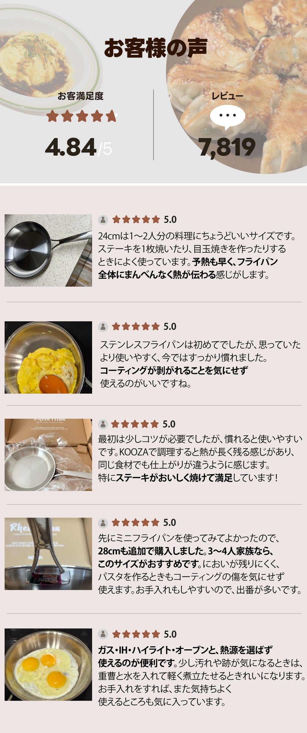 第2弾！剥がれるコーティングはもう不要。チタン配合316Tiフライパン