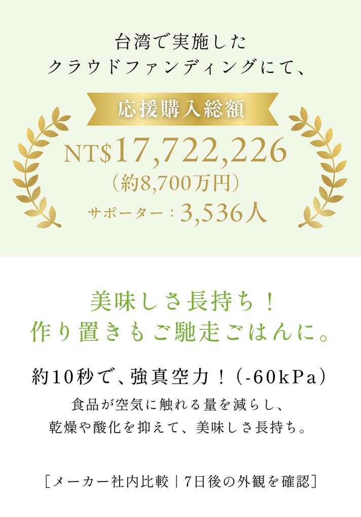 真空の力で長く、もっと美味しく！移し替えの面倒をゼロにする