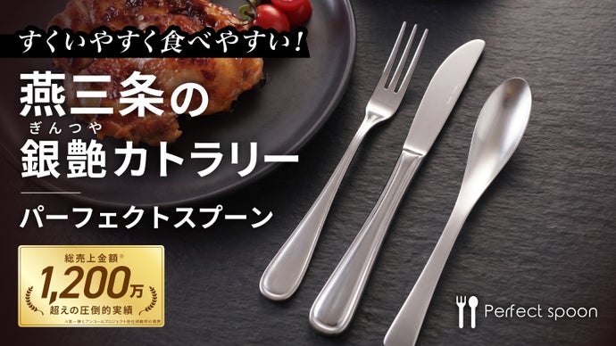 元のスプーンに戻れない 。料理がすくいやすい食べやすい｜パーフェクトスプーン銀艶