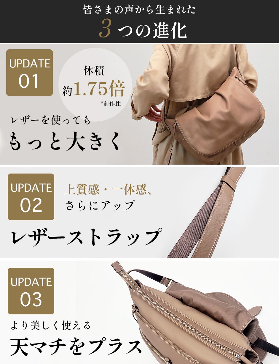 3つの進化で新登場！旅でも日常でも妥協しない、大人のための贅沢