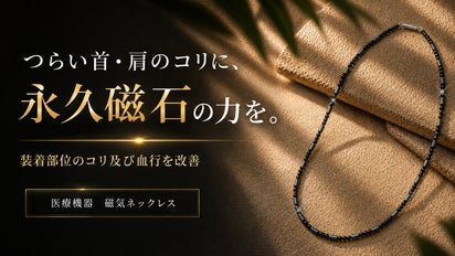 管理医療機器】デバイス酷使の首・肩に。異方性フェライト120mTの本格
