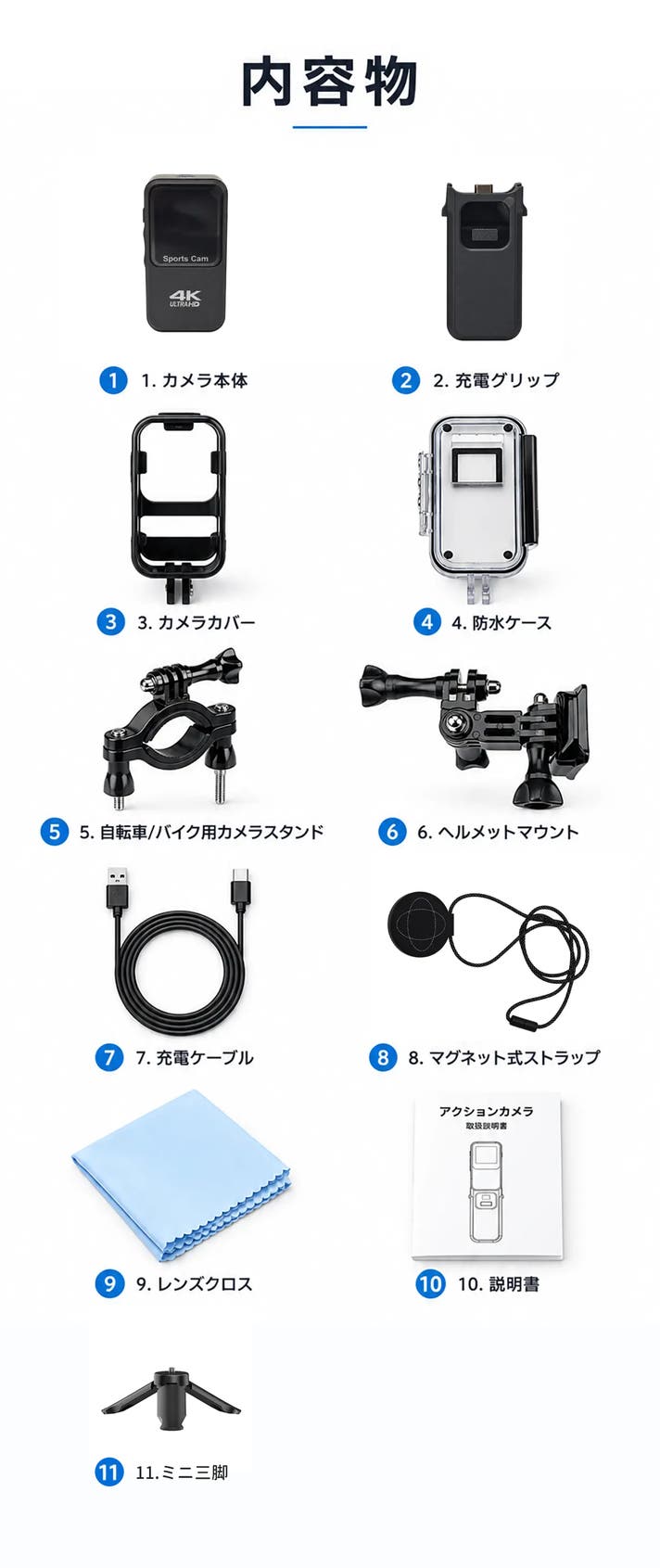 2WAYスタイル】親指サイズの4Kカメラが、充電グリップで手持ちカメラに