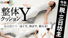 ほぐす・伸ばす・鍛える！気持ち良いから毎日続けられる整体クッション「 Y 」