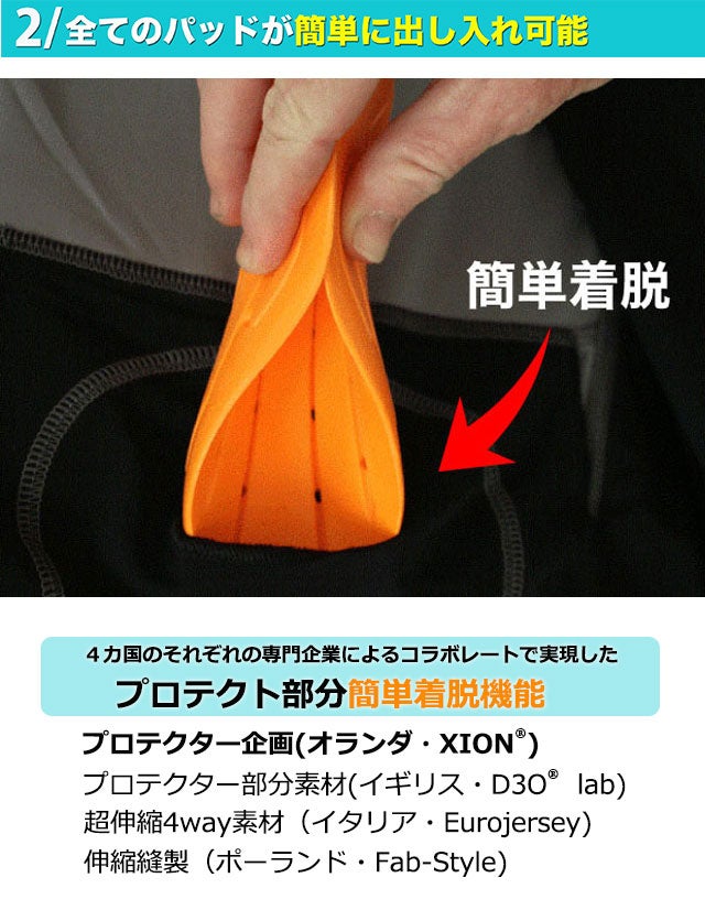 プロテクター　鎧武者Lサイズ　d3o 衝撃吸収パッド 鎧武者 スノーボード プロテクター 鎧武者 YOROI MUSHA メンズ