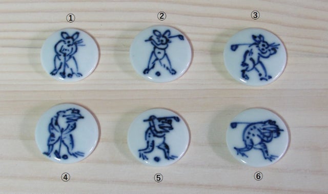 使うのが楽しみに。 ―さりげなく お洒落に― 「京焼ゴルフマーカー