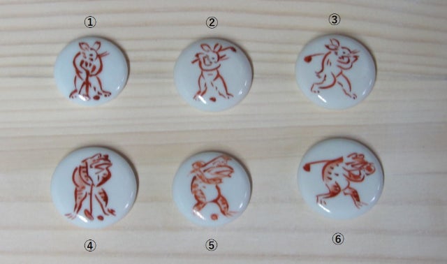 使うのが楽しみに。 ―さりげなく お洒落に― 「京焼ゴルフマーカー