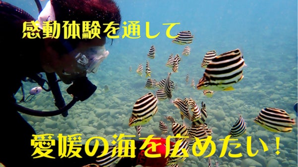 魚とサンゴに囲まれる感動体験のシュノーケリングツアーを通して愛媛の海を広めたい！