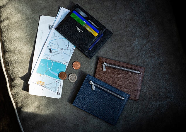 HIROAN ヒロアン 博庵 財布 純札 二つ折りウォレット グリーン 小銭