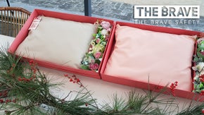 クッションなのに地震防災グッズ？！ 多機能クッション「The Brave」