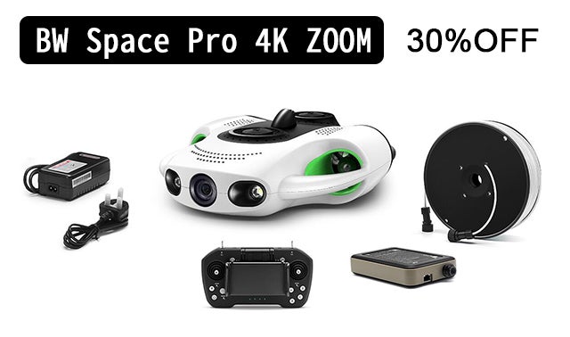 BW Space Pro】さらに進化した4Kズームも可能な高品質水中ドローン 