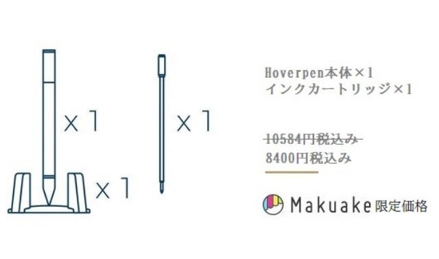あなたのインスピレーションを引き出す。無重力自立ペン【HoverPen