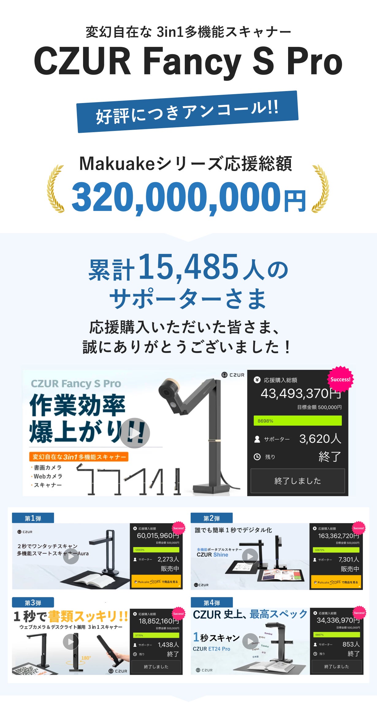 Makuake｜誰でもワンタッチでデジタル化！デスクライト兼用・超高速 