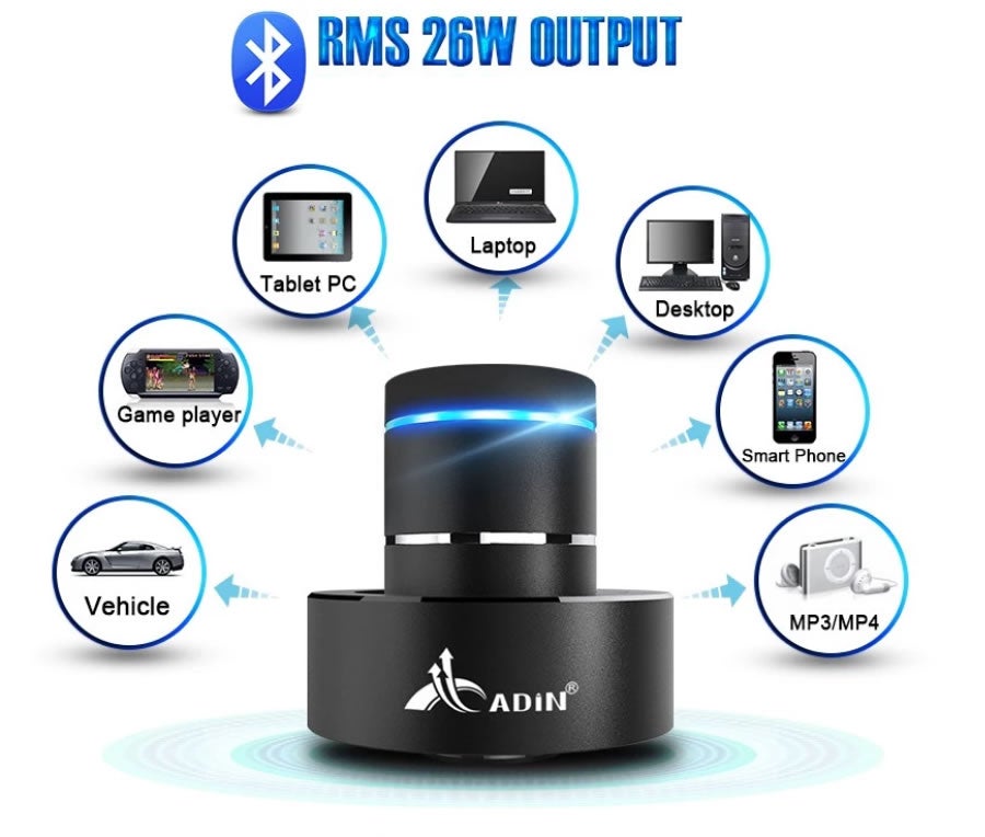 置いた場所がスピーカーに早変わり！超振動！伝導スピーカー。迫力の