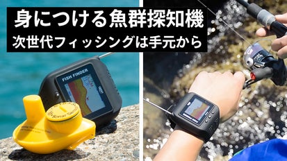 陸から魚の居場所が分かる！ウェアラブル魚群探知機「ぎょぎょウォッチ 