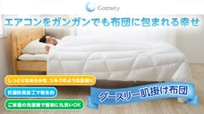 エアコンでガンガン冷えきった部屋にも快適な洗えるグースリー肌掛け布団