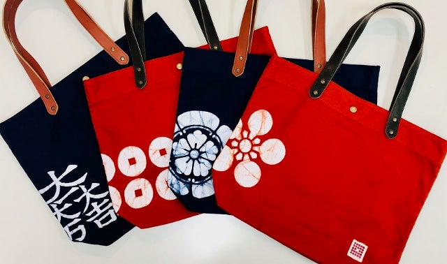 武将家紋」を身につける。日本の伝統技法で染め上げたトートバック＆T