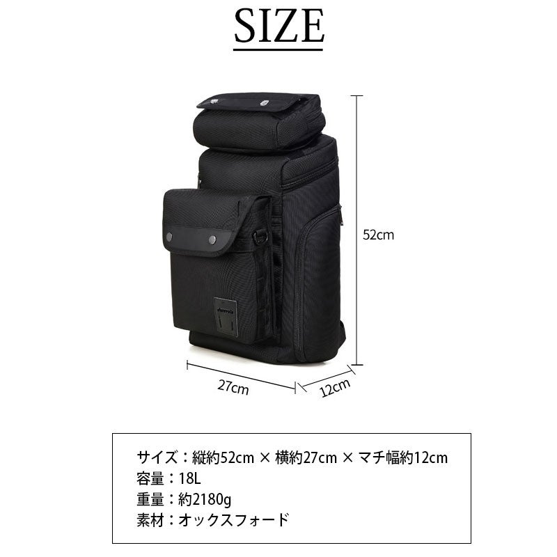 3つのバッグが一体化した多目的リュック！これ1つでビジネスから