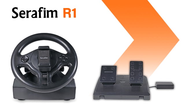 Serafim R1+ 全機種用ハンドルコントローラ正規品 スマホにも対応したハンドルコントローラー「Serafim R1/R1+