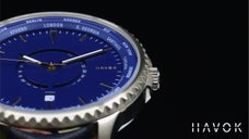 瞬時に世界24都市の時間を把握できる腕時計！2層回転ディスクシステムで時を刻む