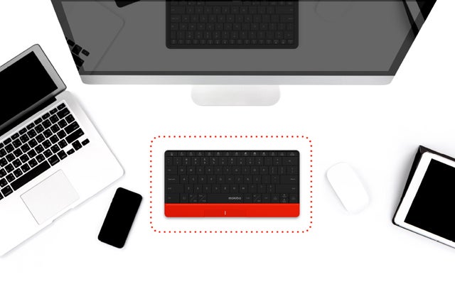 キー表面をなぞるとタッチパッドに変化する進化系キーボード 「mokibo