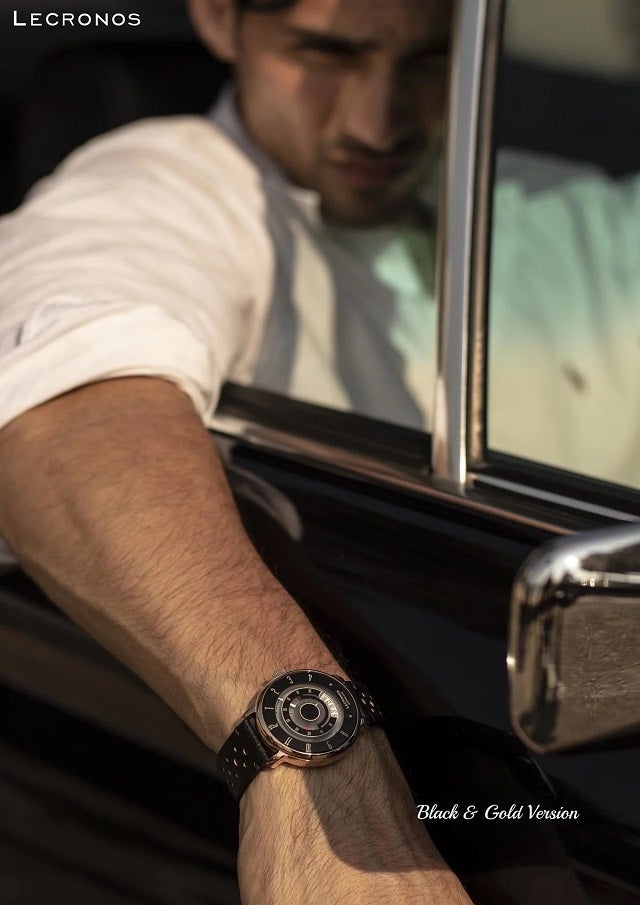 ❬美品・希少❭LECRONOS WATCHES タコメーター仕様 ヴィンテージカーのメーターをモチーフにした「LECRONOS