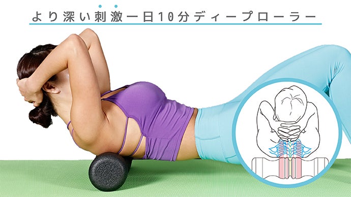 自宅で、10分腰ケア・コアダイエットディープローラー