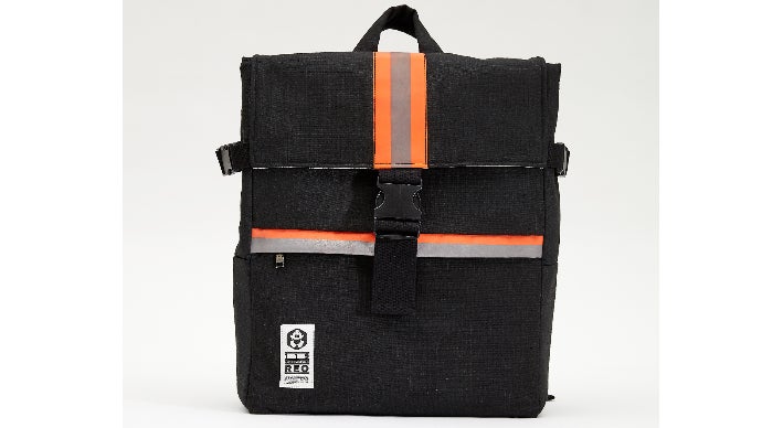 MODECO の消防服で作られたドクターズバッグ　値下げ可 アメリカの消防服を再利用したバッグ。反射板付きで安全＆頑丈