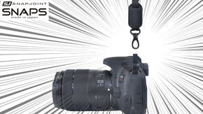 肩の負担を軽減する！脱着式カメラストラップシステム「SNAP SLING」