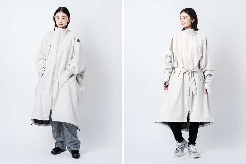 美品❤️エムズグレイシー　レインコート　総柄　カメリア　リボン　ベルト付き　M ✴エムズグレイシー秋のオーガンジーカットリボンコート七分袖サイズ38