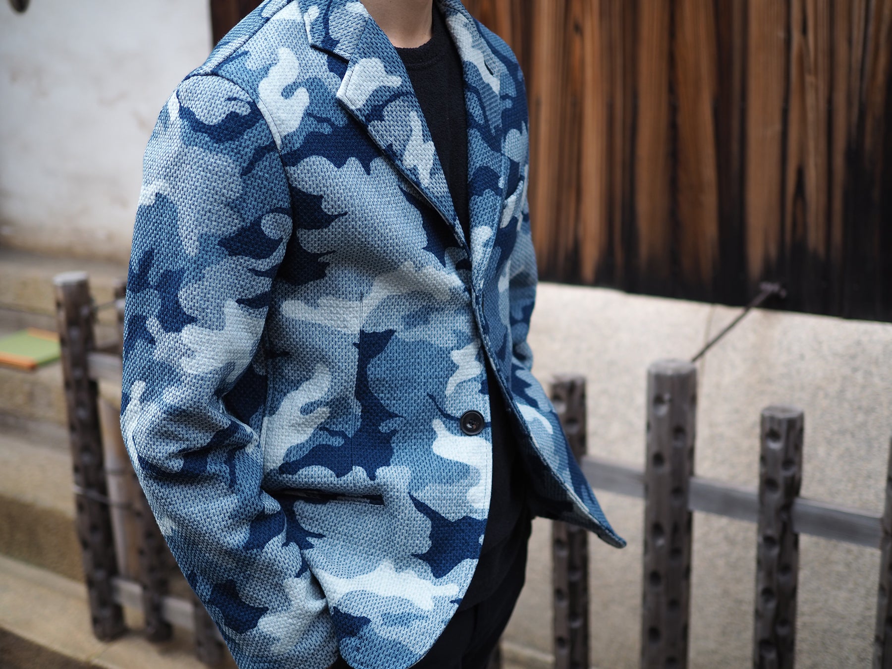 ARTS&SCIENCE Fake jacket 3 藍染め 煤染め 日本伝統工芸によってまだ見ぬ『藍染めジャケット』を