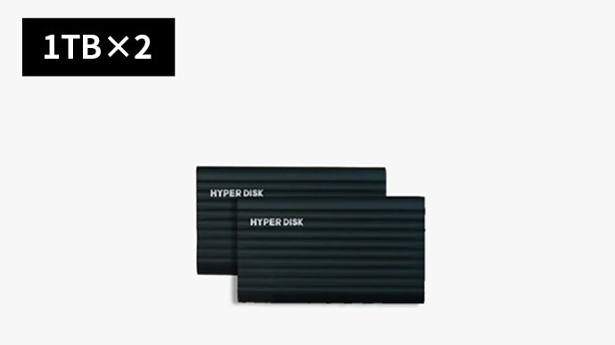 新品　HyperDisk 外付SSD 1TB Type-C 最大1000MB/s 世界最小＆最速クラス】1TBがカードサイズに！最新SSD
