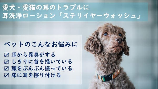愛犬・愛猫の為に考えたペット向け耳洗浄ローション