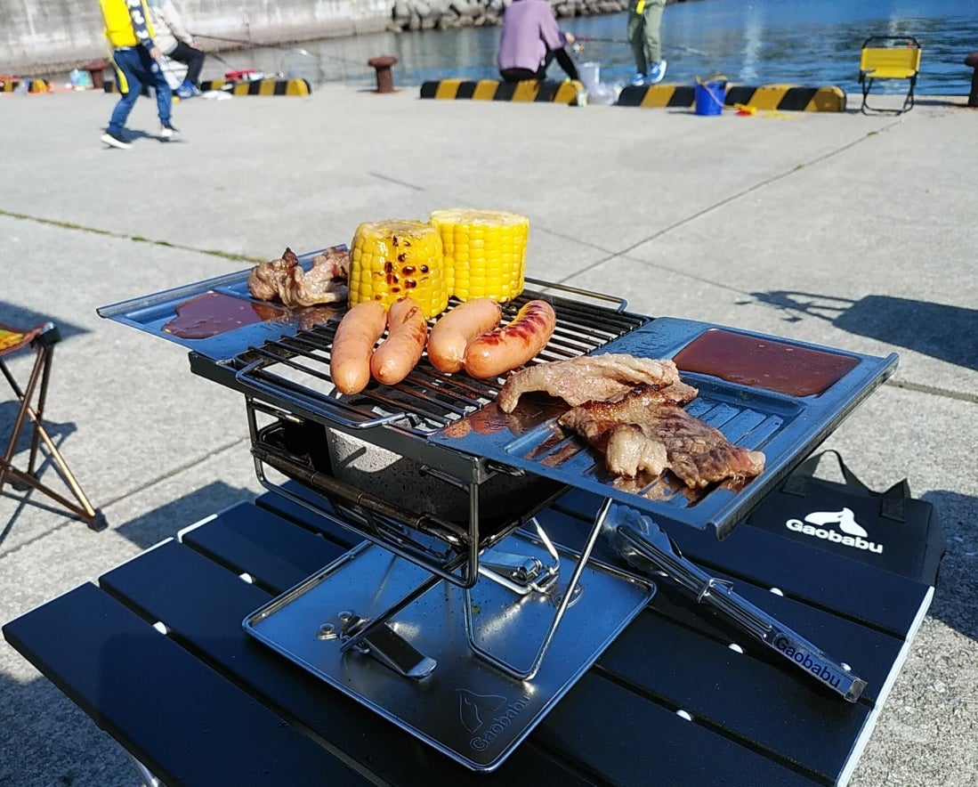 特許出願中】タレ皿付きBBQコンロ！準備から片付けまで超手軽