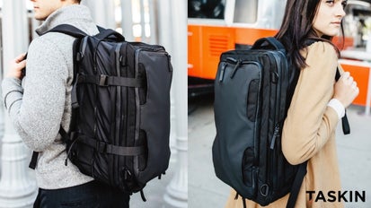 Taskin ONE (タスキンワン）バックパック　3way　ブラック　未使用品 9つのバッグがこれ1個に！？ファスナーで容量可変。ビジネスも