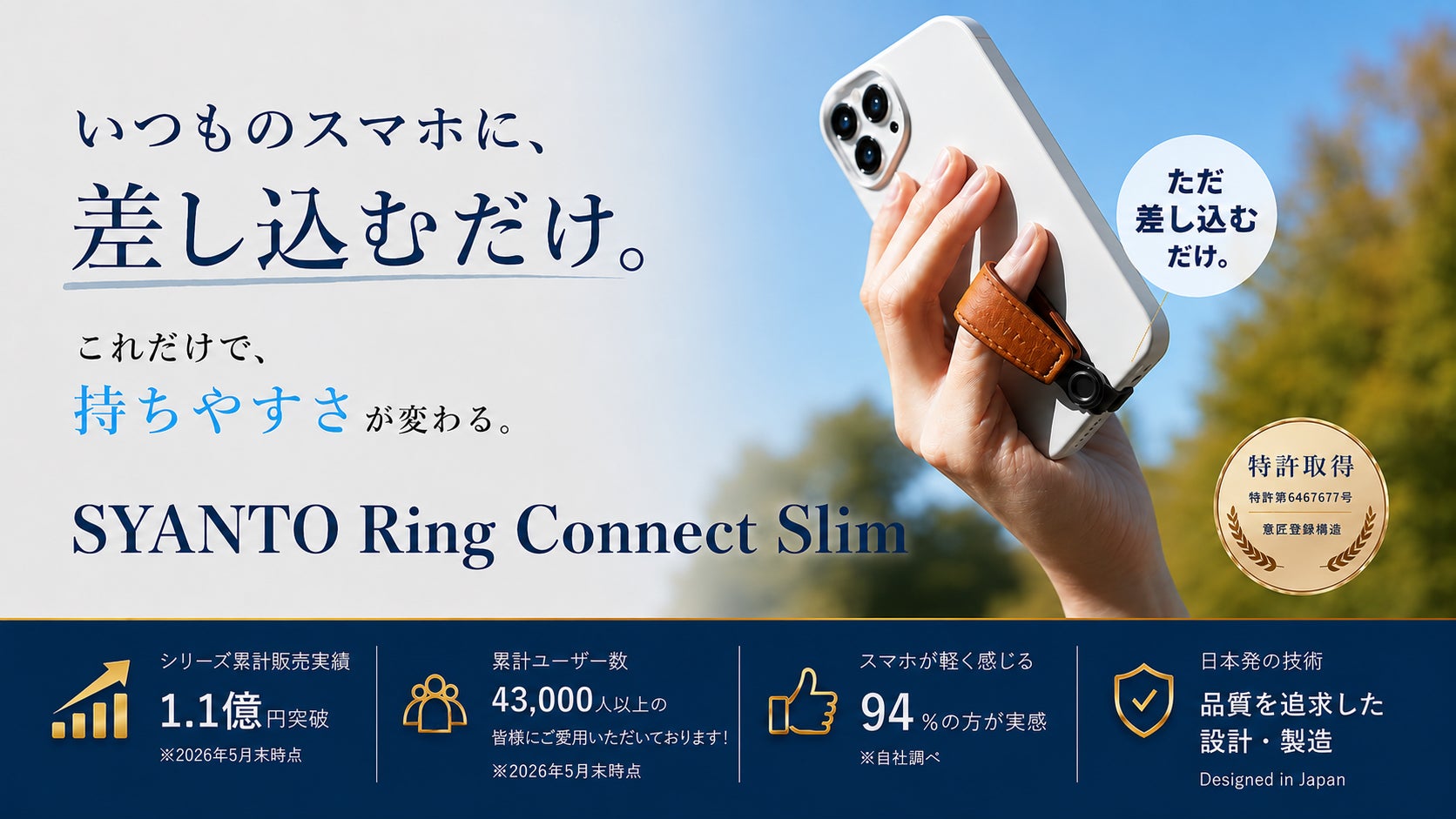 Makuake｜姿勢・首がシャントする ー 「底面ストラップ」 本革で新次元