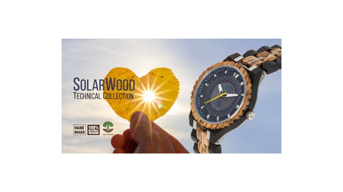 ソーラー式電池で実現した、エコロジーの完成形！木製腕時計GreenTime