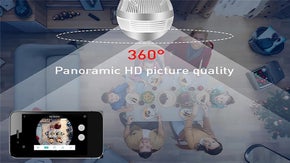 電球型360度防犯カメラ家族見守り隊！外出中もリアルタイムで家族と繋がれる